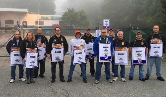 Airgas Teamsters Begin Strike in Rhode Island Over Health