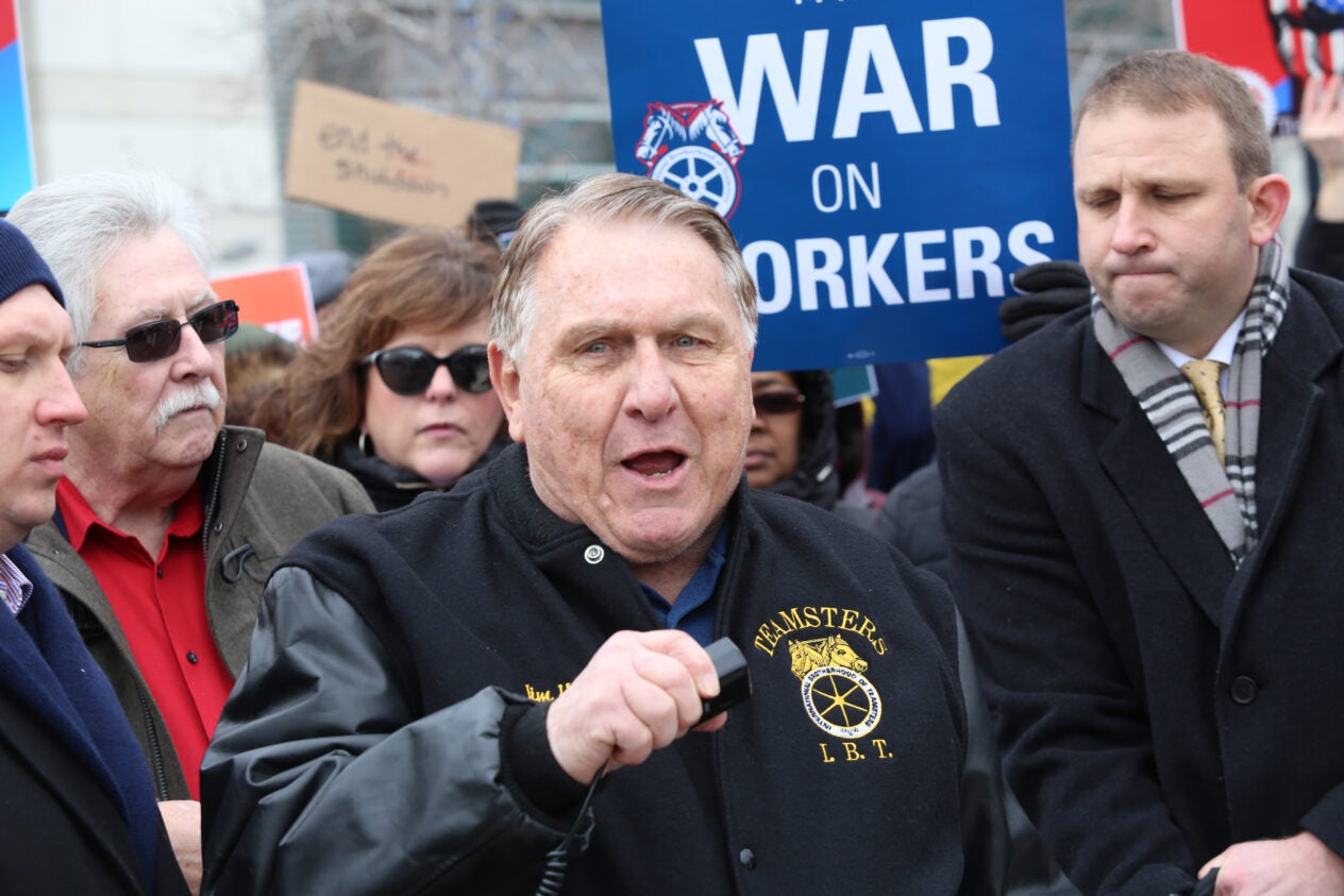 Federal government shutdown rally, DC, January 17, 2019 , Jim Hoffa