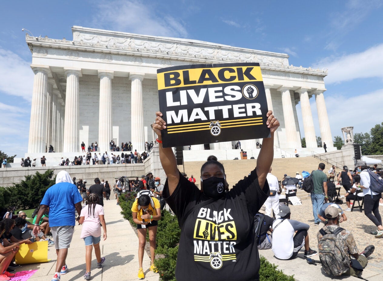 Black Lives Matter, BLM, March on Washington, DC, August, 2020