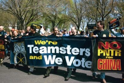 Members rally against PNTR - Washington, DC