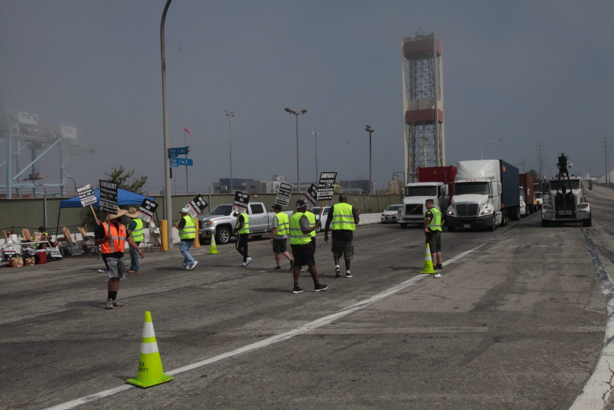 Port Strike June 2017 , XPO, Long Beach, California, Local 848