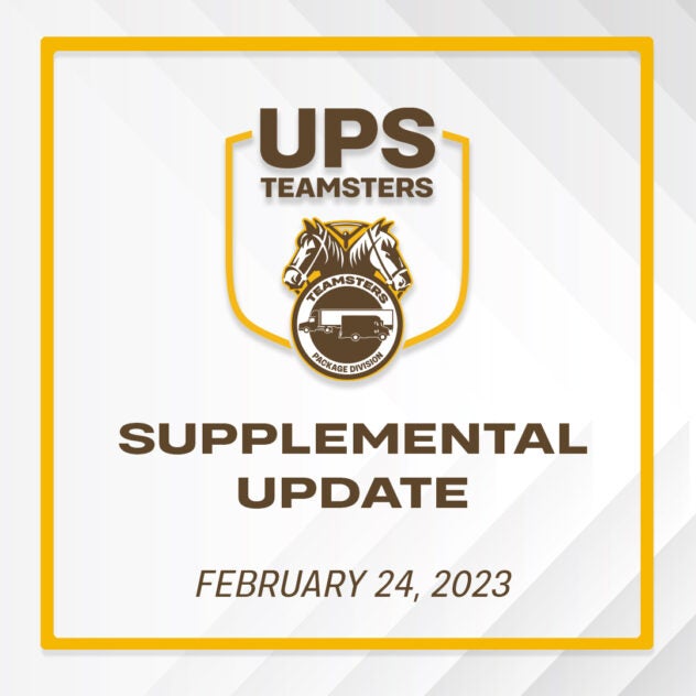 UPS Teamsters Supplemental Negotiations Update International