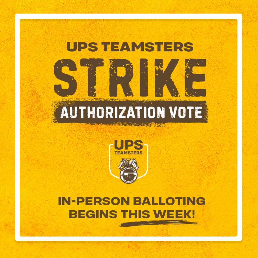 UPS Strike Votes Start This Week International Brotherhood of Teamsters