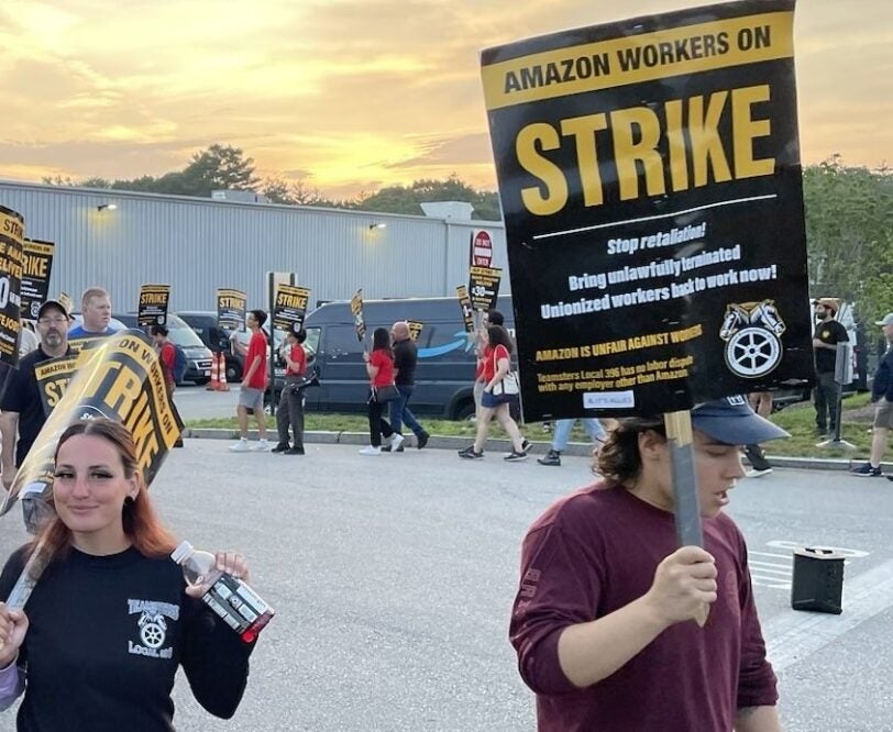 Teamsters Picket Line At Amazon Spreads To Massachusetts Warehouse ...