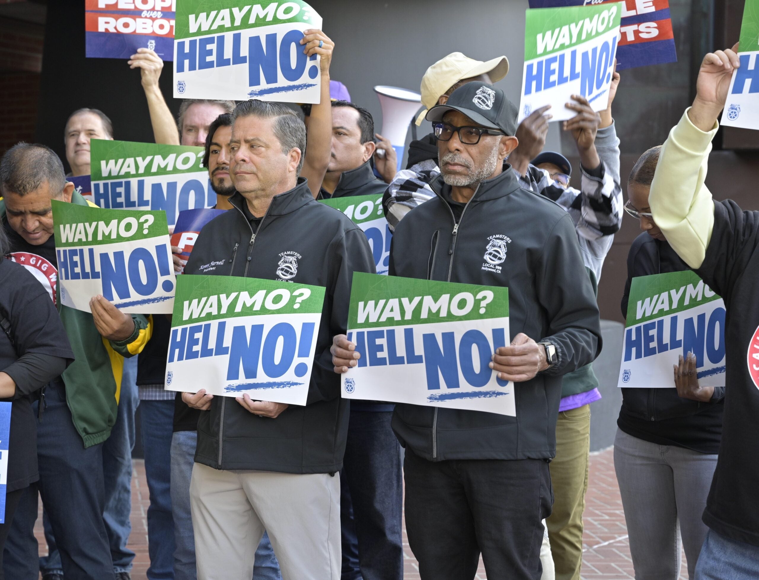Teamsters and Allies Rally Against Unsafe Waymo Robotaxis in Los ...
