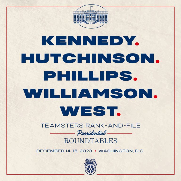 Teamsters Kick Off First Presidential Roundtables International