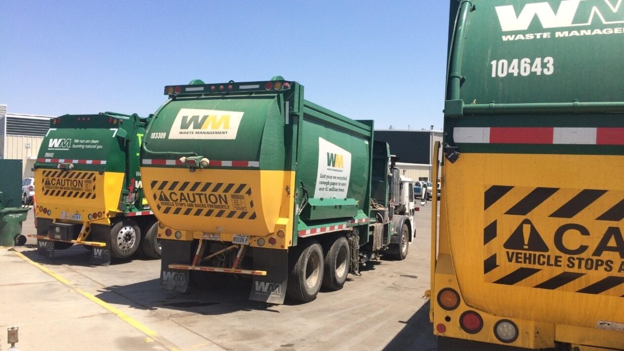 Waste Management trucks