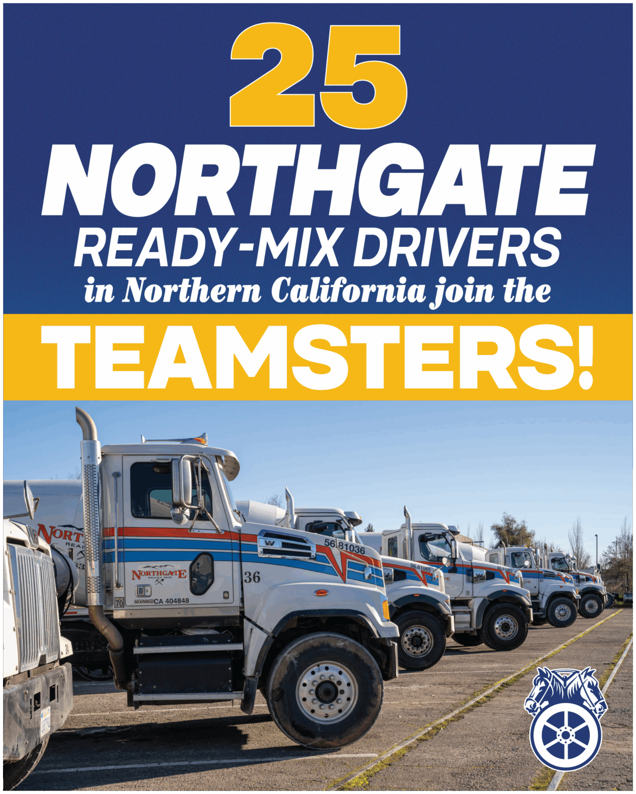 Northgate Ready Mix Drivers Join the Teamsters SG