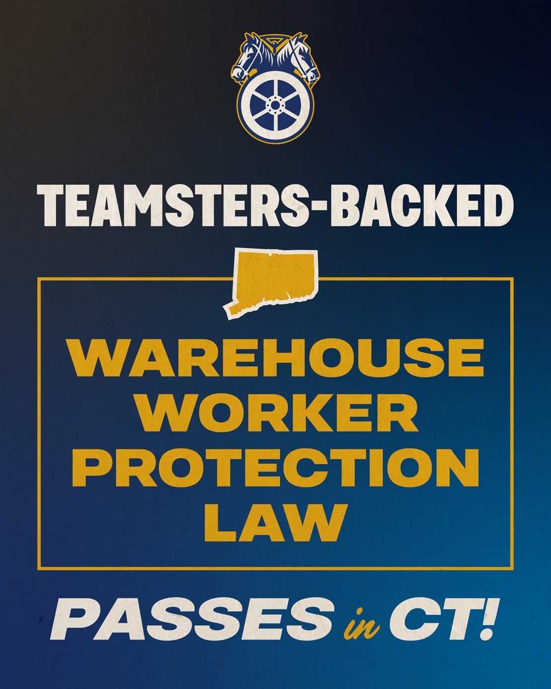 Connecticut Passes Teamsters-Backed Warehouse Worker Protection Law