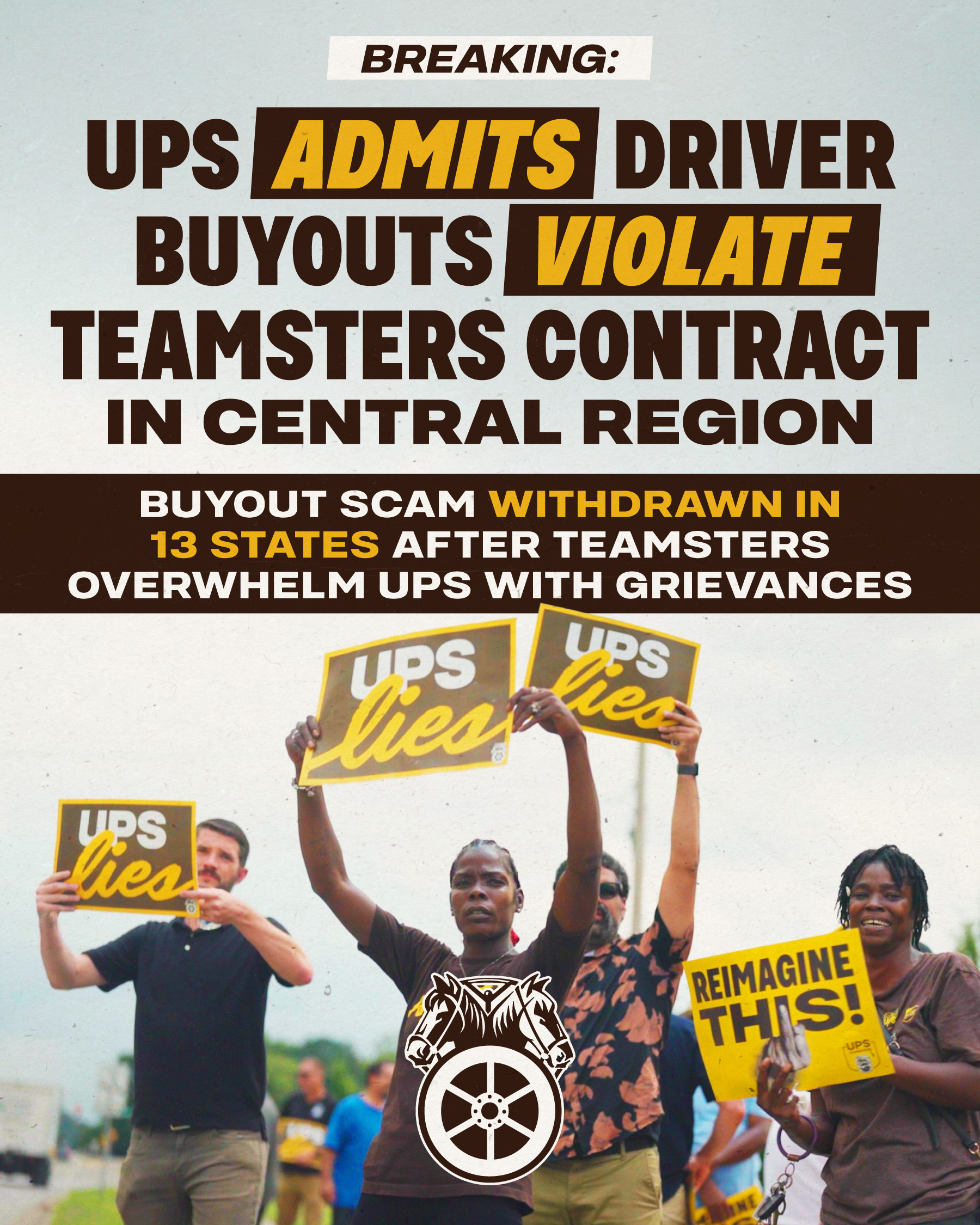 UPS Admits Driver Buyouts Violate Teamsters Contract in Central Region