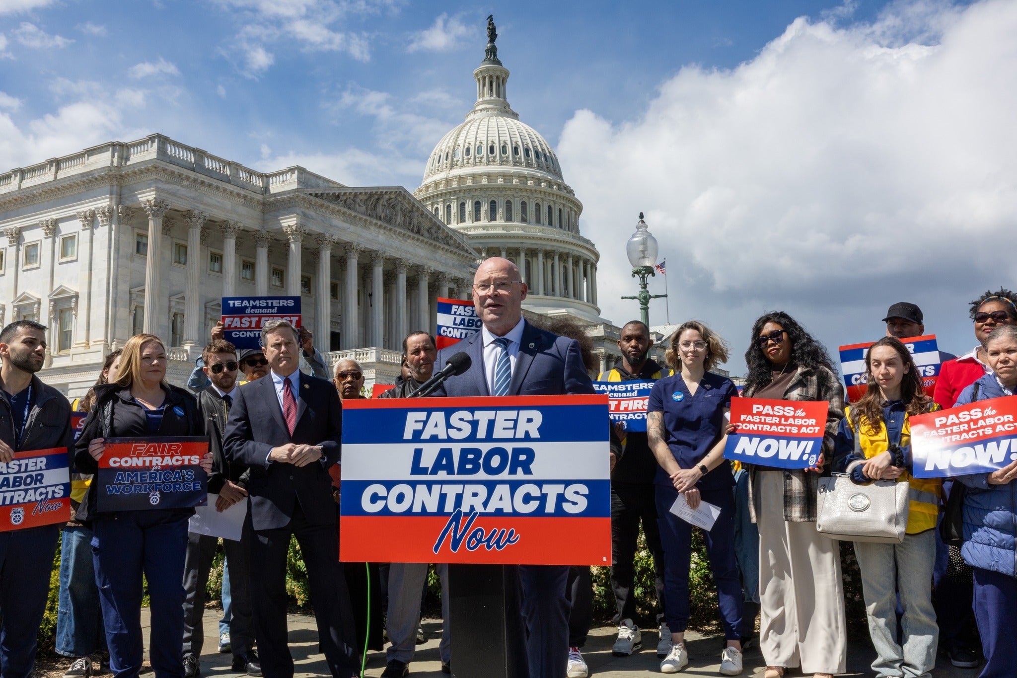 Teamsters Join Legislators to Advance Faster Labor Contracts Act