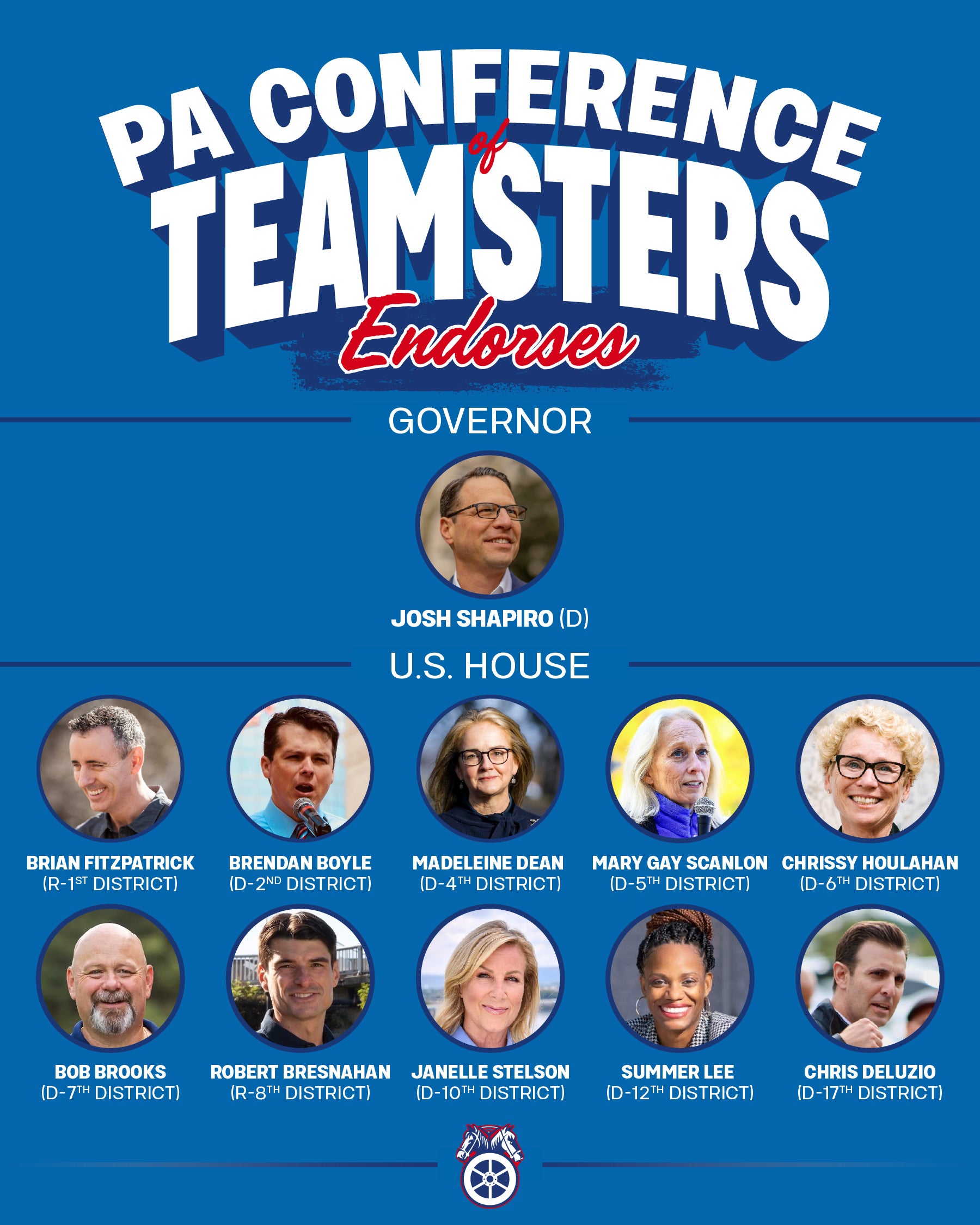Pennsylvania Conference of Teamsters Announce 2026 Endorsements