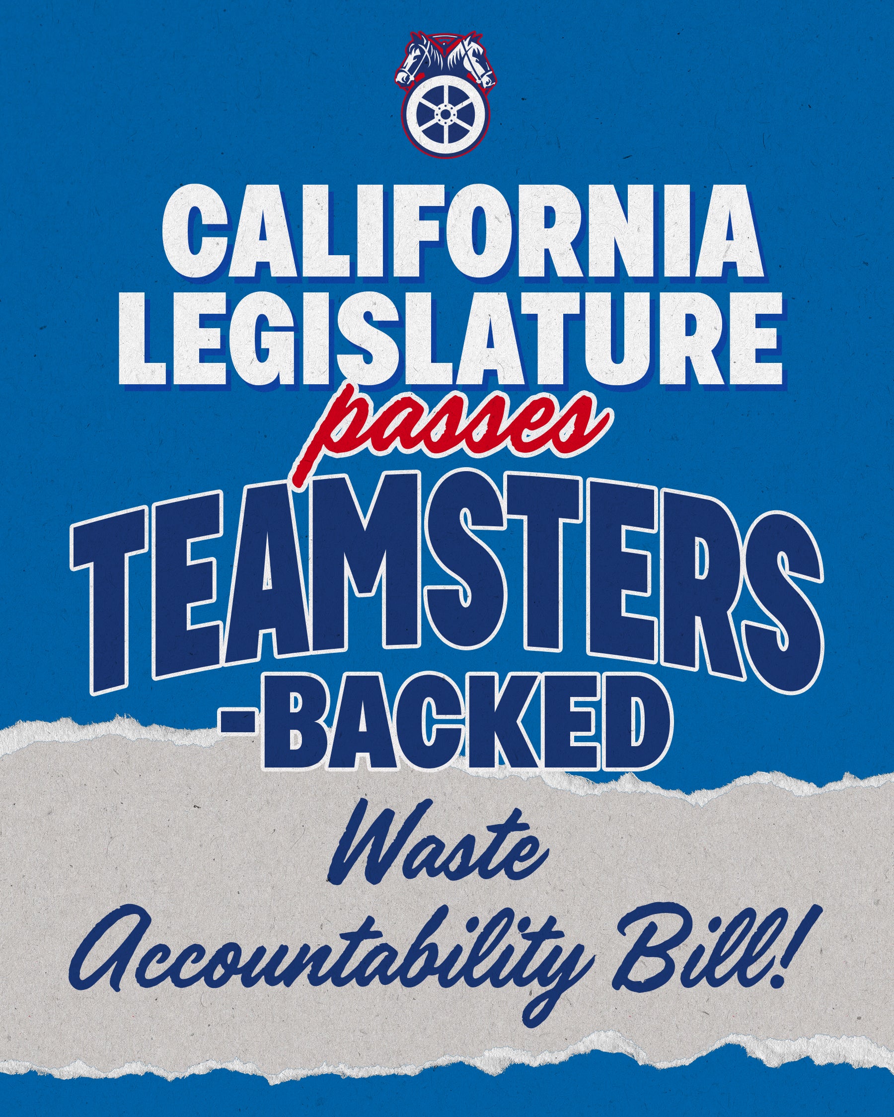 Teamsters-Backed Waste Accountability Bill Heads to Governor’s Desk
