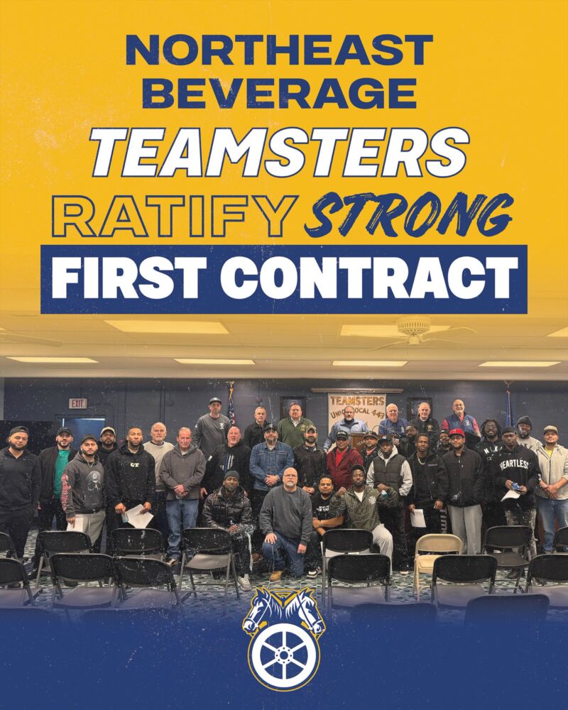Image for the Tweet beginning: Every week, Teamsters approve first contracts that positively transform lives.

Teamsters
