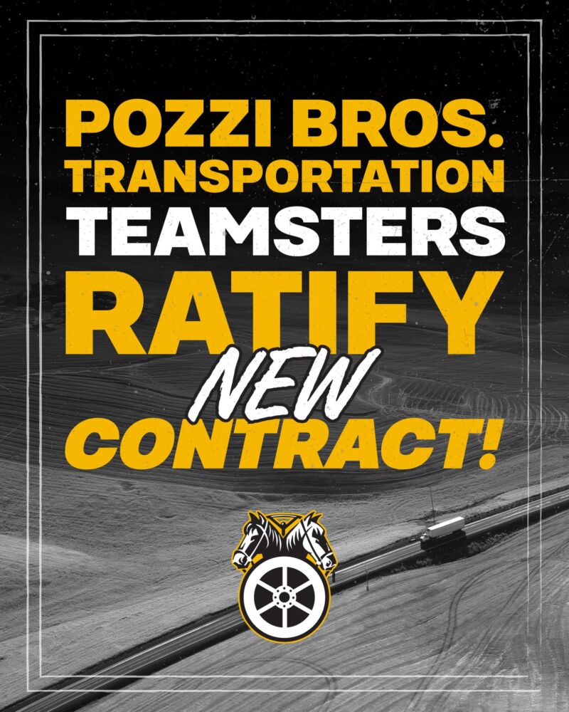 Image for the Tweet beginning: Freight drivers at Pozzi Brothers