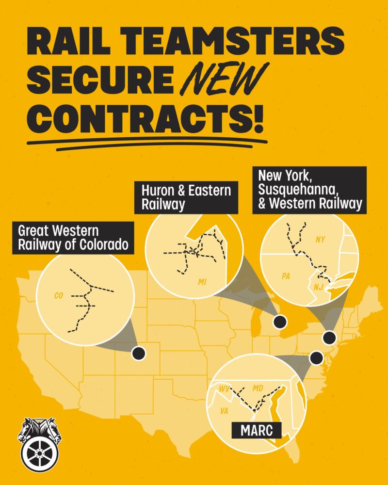 Image for the Tweet beginning: Across the country, locomotive engineers