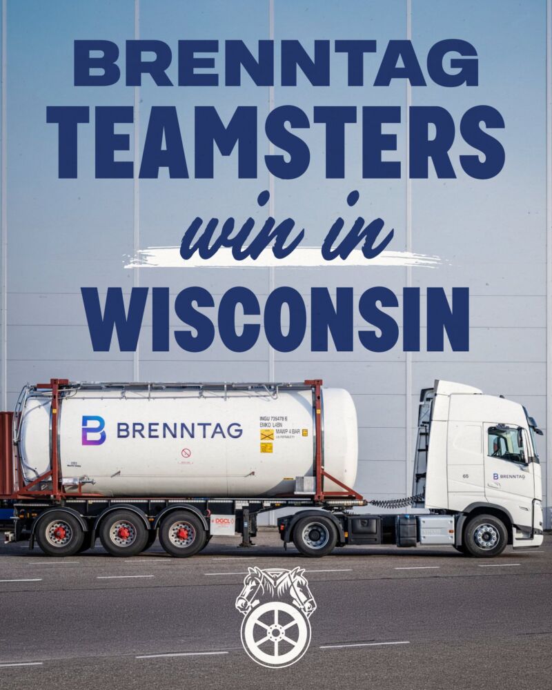 Image for the Tweet beginning: Brenntag Teamsters in Milwaukee, Wisconsin,