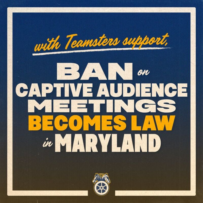 Image for the Tweet beginning: With Teamsters support, a ban