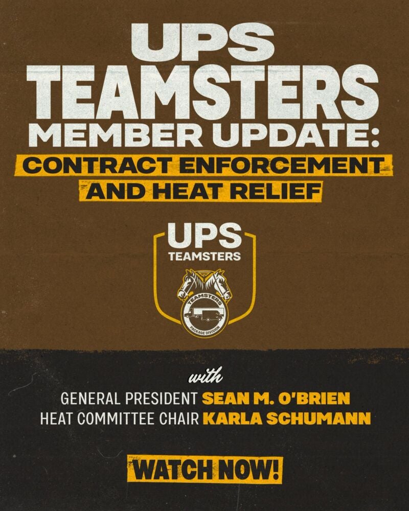Image for the Tweet beginning: UPS Teamsters: Get the latest