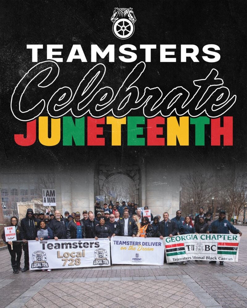 Image for the Tweet beginning: The Teamsters Union joins communities